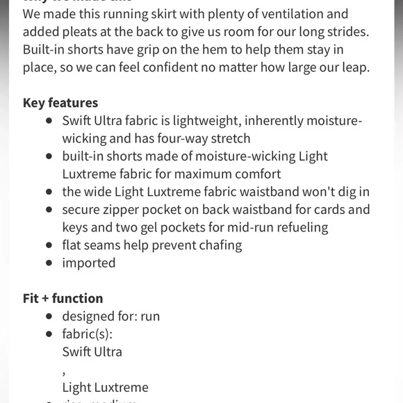 Lululemon Run Pace Setter Skirt - Picture 13 of 13